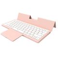 KF 8700 sammenleggbart trådløst tastatur med berøringsplate og polyuretanhylse - rosa