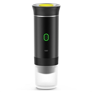 KF-JN-02 3-i-1 bærbar elektrisk espressomaskin for camping - svart