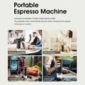 KF-JN-02 3-i-1 bærbar elektrisk espressomaskin for camping - svart