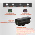 KINGKONG L50-X6 USB-oppladbar høykapasitets 4600mAh batterisykkellykt med silikonfot for sykkel L50-X6