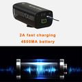 KINGKONG L50-X6 USB-oppladbar høykapasitets 4600mAh batterisykkellykt med silikonfot for sykkel L50-X6