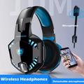 KOTION EACH G2000BT Stereo Gaming Headset Noise Cancelling Over Ear-hodetelefoner med avtakbar mikrofon - Rød
