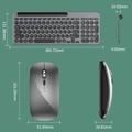KS184 trådløst tastatur- og musesett med stativ for nettbrett/smarttelefon
