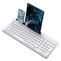 KS184 trådløst tastatur- og musesett med stativ for nettbrett/smarttelefon - grå