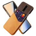 KSQ OnePlus 7 Pro Deksel med Kort Lomme - Kaffe