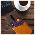 KSQ OnePlus 7 Pro Deksel med Kort Lomme - Kaffe
