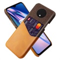 KSQ OnePlus 7T Deksel med Kort Lomme - Kaffe