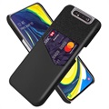 KSQ Samsung Galaxy A80 Deksel med Kort Lomme - Svart