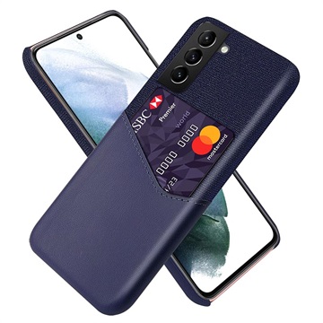 KSQ Samsung Galaxy S21 FE 5G Deksel med Kort Lomme - Blå