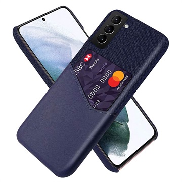 KSQ Samsung Galaxy S22 5G Deksel med Kort Lomme - Blå