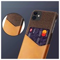 KSQ iPhone 11 Deksel med Kort Lomme - Kaffe