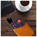 KSQ iPhone 11 Pro Max Deksel med Kort Lomme - Kaffe