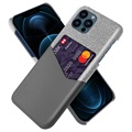 KSQ iPhone 13 Pro Deksel med Kort Lomme - Grå