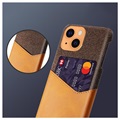 KSQ iPhone 13 Mini Deksel med Kort Lomme - Kaffe
