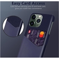 iPhone 14 Pro Max KSQ Deksel med Kort Lomme - Blå