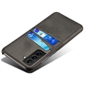 Samsung Galaxy S23 5G KSQ Belagt Plast Deksel med Kortlommer