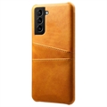 Samsung Galaxy S22 5G KSQ Belagt Plast Deksel med Kortlommer