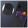 KSQ Samsung Galaxy A41 Deksel med Kort Lomme - Svart