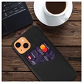 KSQ iPhone 13 Deksel med Kort Lomme - Svart