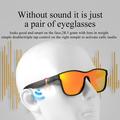 KY03 Smartbriller med polariserte linser og Bluetooth-briller for samtale med innebygd mikrofon og høyttalere - Sort
