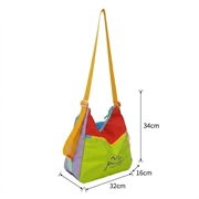 Kamapolo 22602 Dopamine Color Block skulderveske - gul / fargerik