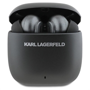 Karl Lagerfeld ANC/ENC TWS trådløse øretelefoner med langstrakt logo - svart