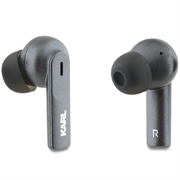 Karl Lagerfeld ANC/ENC TWS trådløse øretelefoner med langstrakt logo - svart