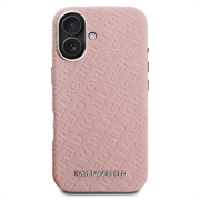 iPhone 16 Karl Lagerfeld FW Stamped Karl MagSafe-deksel - rosa
