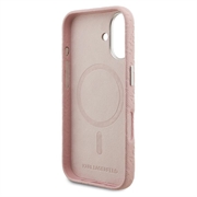 iPhone 16 Karl Lagerfeld FW Stamped Karl MagSafe-deksel - rosa