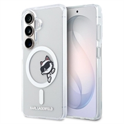 Samsung Galaxy S26 Karl Lagerfeld IML Choupette Peekaboo Logo magnetisk-deksel - gjennomsiktig