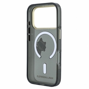 iPhone 18 Pro Karl Lagerfeld IML Choupette Peekaboo Logo magnetisk-deksel - Svart