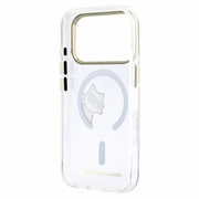iPhone 18 Pro Max Karl Lagerfeld IML Choupette Peekaboo Logo magnetisk-deksel - gjennomsiktig