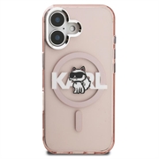 iPhone 16 Karl Lagerfeld IML Choupette Sketch Logo MagSafe-deksel
