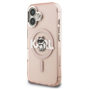 iPhone 16 Karl Lagerfeld IML Choupette Sketch Logo MagSafe-deksel
