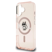 iPhone 16 Karl Lagerfeld IML Choupette Sketch Logo MagSafe-deksel