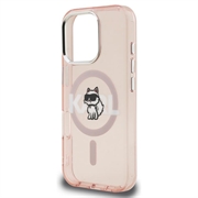 iPhone 16 Pro Max Karl Lagerfeld IML Choupette Sketch Logo MagSafe-deksel