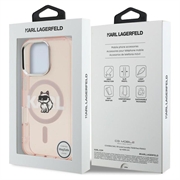 iPhone 16 Pro Max Karl Lagerfeld IML Choupette Sketch Logo MagSafe-deksel