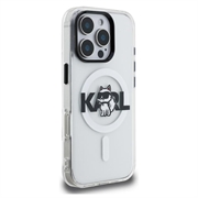iPhone 16 Pro Karl Lagerfeld IML Choupette Sketch Logo MagSafe-deksel - gjennomsiktig