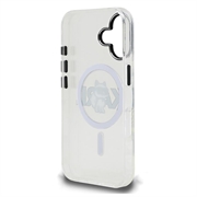 iPhone 16 Karl Lagerfeld IML Choupette Sketch Logo MagSafe-deksel - gjennomsiktig