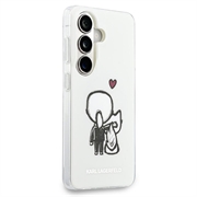 Samsung Galaxy S26 Karl Lagerfeld IML Karl&Choupette; Magnetisk-deksel med logo på baksiden - Gjennomsiktig