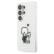 Samsung Galaxy S26 Ultra Karl Lagerfeld IML Karl&Choupette Magnetisk-deksel med logo på baksiden - Gjennomsiktig