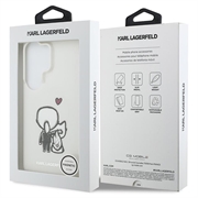 Samsung Galaxy S26 Ultra Karl Lagerfeld IML Karl&Choupette Magnetisk-deksel med logo på baksiden - Gjennomsiktig