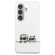 Samsung Galaxy S26+ Karl Lagerfeld IML Karl&Choupette; Peekaboo Logo magnetisk-deksel - hvit