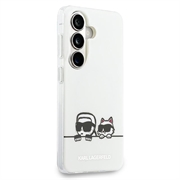 Samsung Galaxy S26+ Karl Lagerfeld IML Karl&Choupette; Peekaboo Logo magnetisk-deksel - hvit