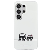 Samsung Galaxy S26 Ultra Karl Lagerfeld IML Karl&Choupette Peekaboo Logo magnetisk-deksel - hvit