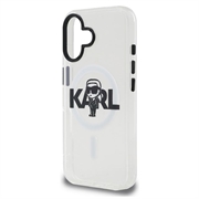 iPhone 16 Karl Lagerfeld IML Karl Sketch Logo MagSafe-deksel - gjennomsiktig