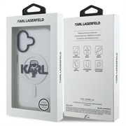 iPhone 16 Karl Lagerfeld IML Karl Sketch Logo MagSafe-deksel - gjennomsiktig