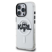iPhone 16 Pro Karl Lagerfeld IML Karl Sketch Logo MagSafe-deksel - gjennomsiktig