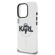 iPhone 16 Pro Karl Lagerfeld IML Karl Sketch Logo MagSafe-deksel - gjennomsiktig