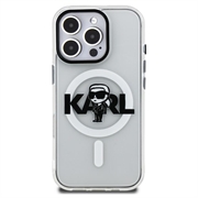 iPhone 16 Pro Max Karl Lagerfeld IML Karl Sketch Logo MagSafe-deksel - gjennomsiktig